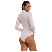 Falke Daily Polo Brief Bodysuit - Pearl White