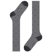 Falke Dot Knee High Socks - Steel Mel Grey