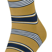 Falke Marina Stripe Socks - Brass Yellow