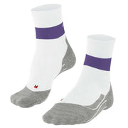 Falke RU Compression Stabilizing Running Socks - White/Purple