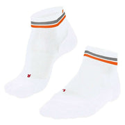 Falke RU4 Endurance Reflect Running Short Socks - White/Orange