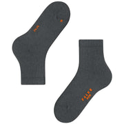 Falke Run Rib Short Socks - Dark Grey