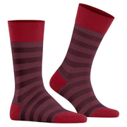 Falke Sensitive Mapped Line Socks - Passion Red