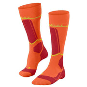 Falke SK Compression Wool Skiing Knee-High W4 Socks - Flash Orange