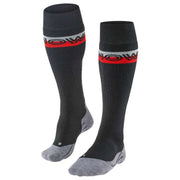 Falke SK2 Intermediate Skiing Knee High Socks - Black Mix