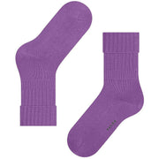 Falke Striggings Rib Boot Socks - Pink Iris Lilac