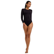 Falke Timeless Cotton Crew Brief Bodysuit - Black