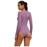 Falke Timeless Cotton Crew Brief Bodysuit - Magnolia Lilac