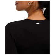 Falke Timeless Cotton Crew String Bodysuit - Black