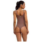 Falke Timeless Cotton Tank String Bodysuit - Milkshake Brown