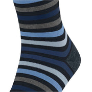 Falke Tinted Stripe Socks - Dark Navy