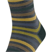 Falke Tinted Stripe Socks - Steel Mel Grey