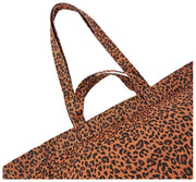 Roka Marylebone Large Cotton Canvas Oversized Tote Bag - Mini Leopard Brown