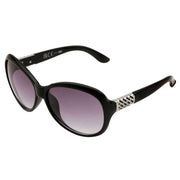 Foster Grant Glam Round Sunglasses - Shiny Black