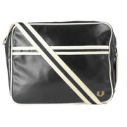 Fred Perry Classic Shoulder Bag - Black/Ecru Cream