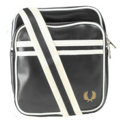 Fred Perry Classic Side Bag - Black/Ecru Cream