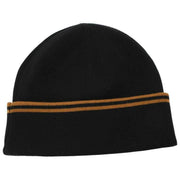 Fred Perry Twin Tipped Merino Wool Beanie - Black/Dark Caramel Brown