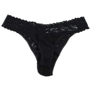 Hanky Panky Signature Lace 3 Pack Original Rise Thongs - Chai/Black/Dark Pomegranate
