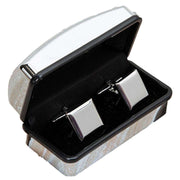 Harvey Makin Plain Sqaure Cufflinks - Silver