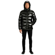 Helvetica Mountain Pioneers Space Hooded Jacket - Black