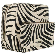 Hindbag Alix Extra Large Toiletry Bag - Ecru Zebra