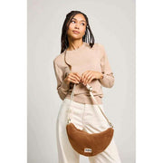 Hindbag Andrea Teddy Half Moon Bag - Brown