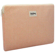 Hindbag Ava Medium Weave 15inch Laptop Case - Coral Pink