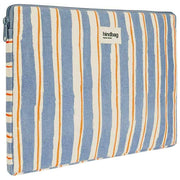Hindbag Ava Small 13inch Laptop Case - Orange/Blue Stripes