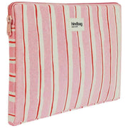 Hindbag Ava Small 13inch Laptop Case - Red/Pink Stripes