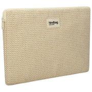Hindbag Ava Small Weave 13inch Laptop Case - Nude Beige