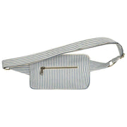 Hindbag Harry Rectangle Bum Bag - Blue Stripes