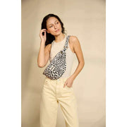 Hindbag Sasha Large Bum Bag - Leopard Off White