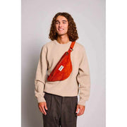 Hindbag Sasha Large Bum Bag - Velvet Brick Orange