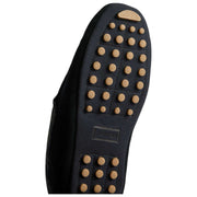 Hunter Moccasin Tartan Collar Slipper - Navy