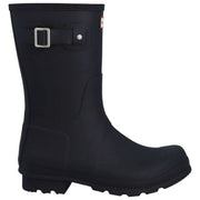 Hunter Original Short Tartan Lined Boots - Black/Dark Olive