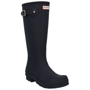 Hunter Original Tall Tartan Lined Boots - Black/Dark Olive
