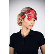 Jessica Russell Flint Aries Silk Eye Mask - Red/White