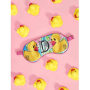 Jessica Russell Flint D for Duck Silk Eye Mask - Pink/Yellow