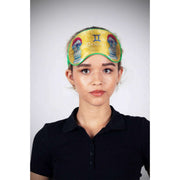 Jessica Russell Flint Gemini Silk Eye Mask - Yellow/White