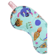 Jessica Russell Flint Mia Silk Eye Mask - Blue/Purple/Yellow