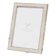 Juliana Elegance Metal Plated Faux Shagreen Photo Frame5 x 7 - Cream/Silver