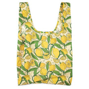 Kind Bag London Medium Reusable Bag - Lemons Yellow/Green