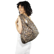 Kind Bag London Medium Reusable Bag - Leopard Brown