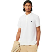 Lacoste Regular Fit Cotton Blend Knit Polo - White