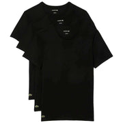 Lacoste Slim Fit Crew Neck 3 Pack T-Shirts - Black