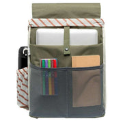 Lefrik Scout Stripes Backpack - Olive Green