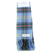Locharron of Scotland Bowhill Bell of Borders Lambswool Scarf - Blue