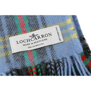 Locharron of Scotland Bowhill Bell of Borders Lambswool Scarf - Blue