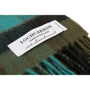 Locharron of Scotland Darwin Gunn Antique Tartan Oversized Lambswool Scarf - Blue/Green