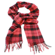 Locharron of Scotland Darwin Gunn Tartan Oversized Lambswool Scarf - Red/Black